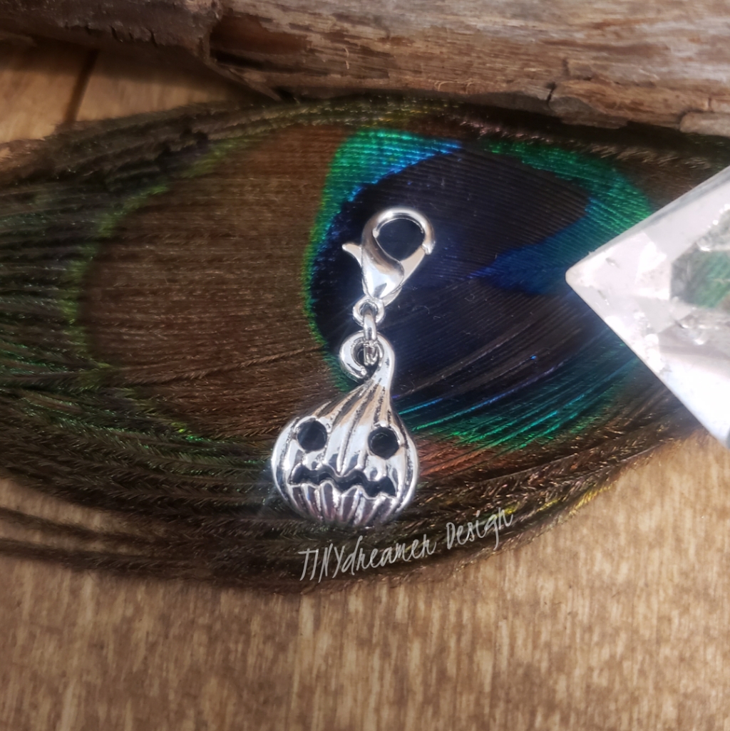 5/$25 Ghost Pumpkin Halloween Charm For Bracelet~Zipper~Bag~Journal~Pet Collar~